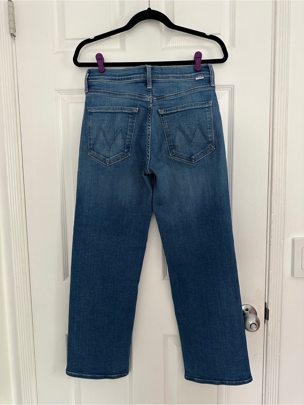 MOTHER Men's Straight-Leg Jeans in Blue Wash - Picture 5 of 6